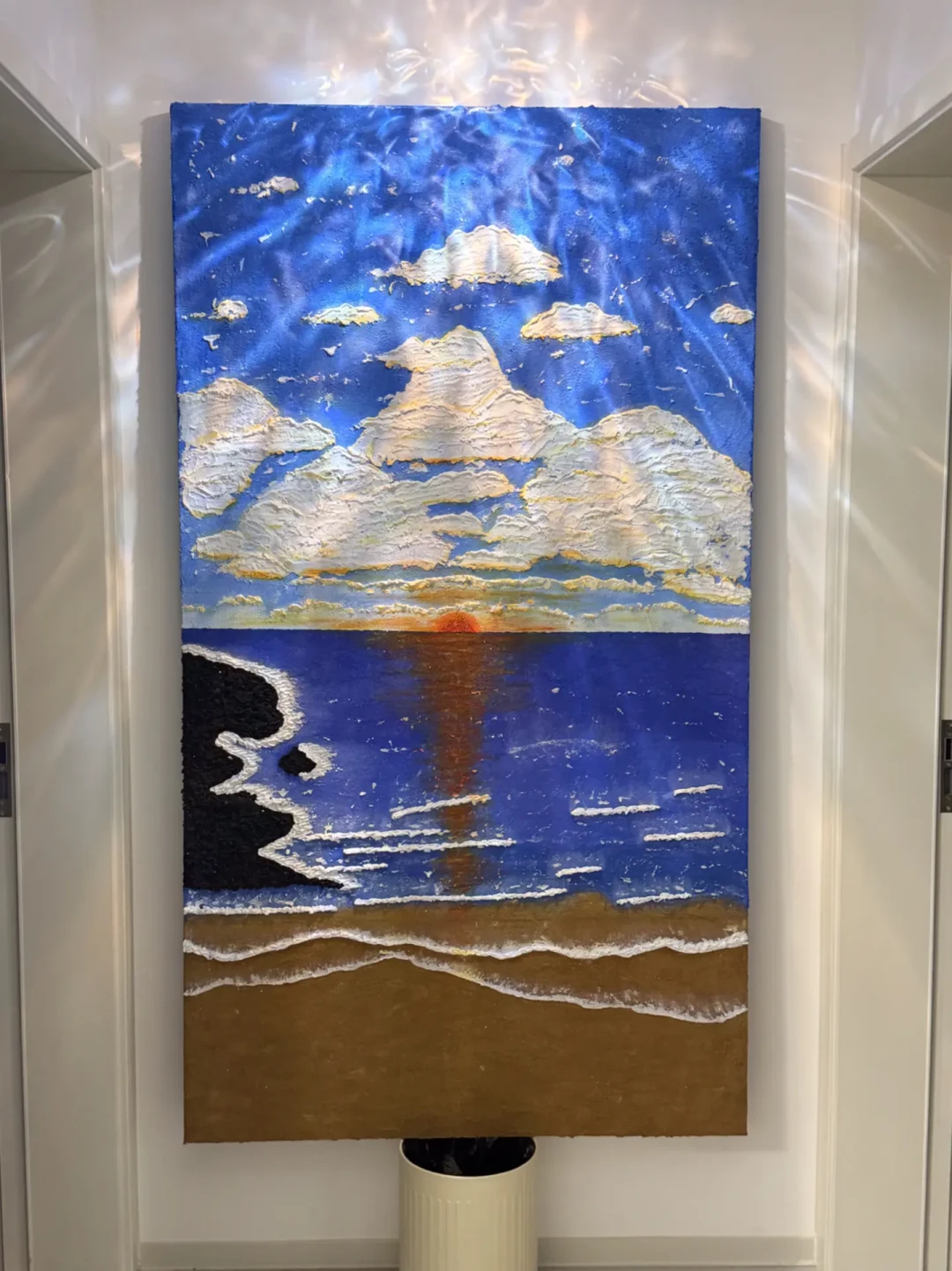 一幅定制肌理画1880元吵出3000条评论:自己画材料不到100块,买前先看这笔账