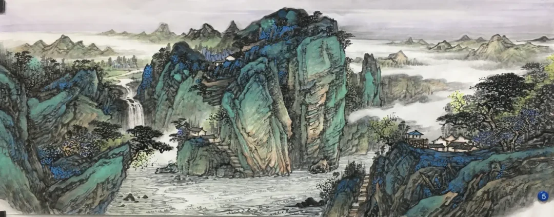 手绘彩墨山水50块,印刷装饰画却要360:客厅挂画的钱该花在哪一档