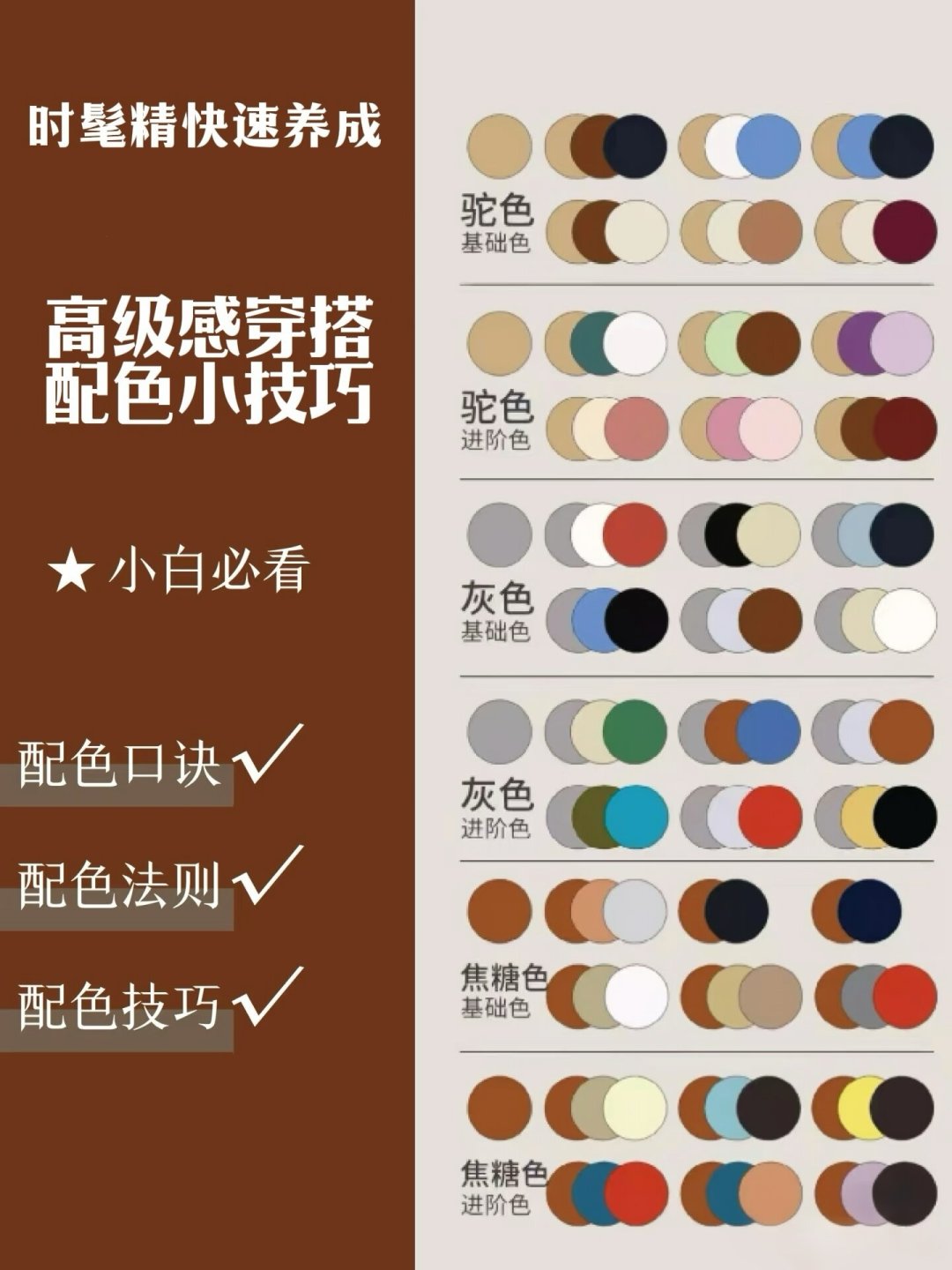 2026/27秋冬流行色榜单刷屏，四份榜单四个答案：对完账真正反复出现的只有5个颜色，其中两个已经在你衣柜里