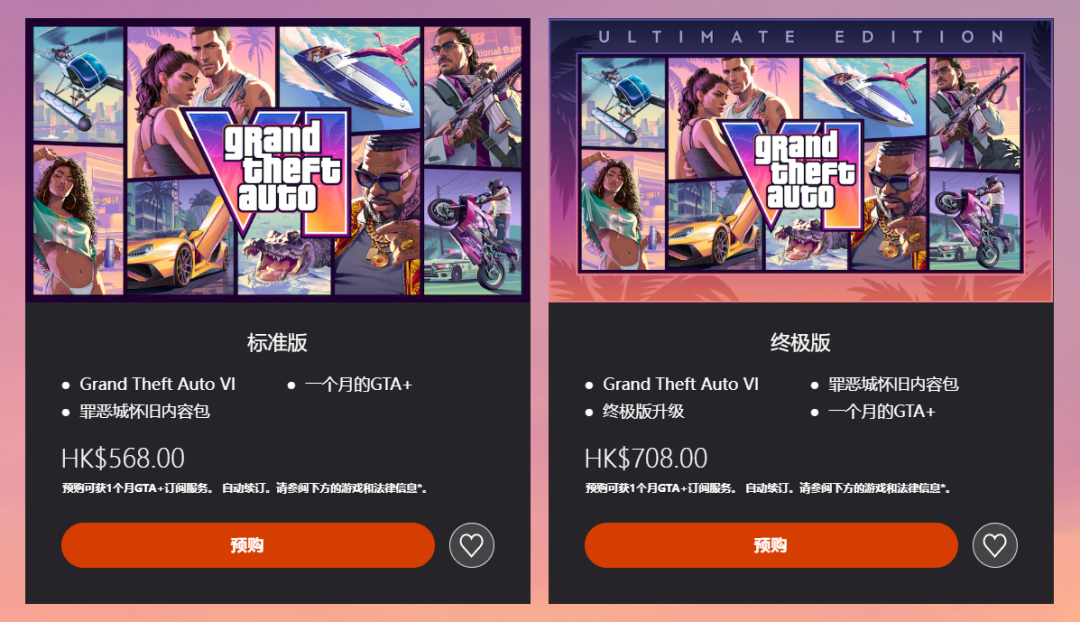 GTA6预购4.29亿美元、近9成选了终极版:8月28日官方实机前,还在犹豫的人怎么选