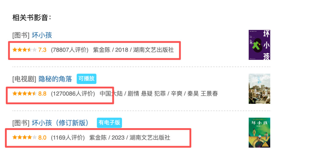 剧版8.8,原著《坏小孩》只有7.3:看完《隐秘的角落》,这本书值得买吗?