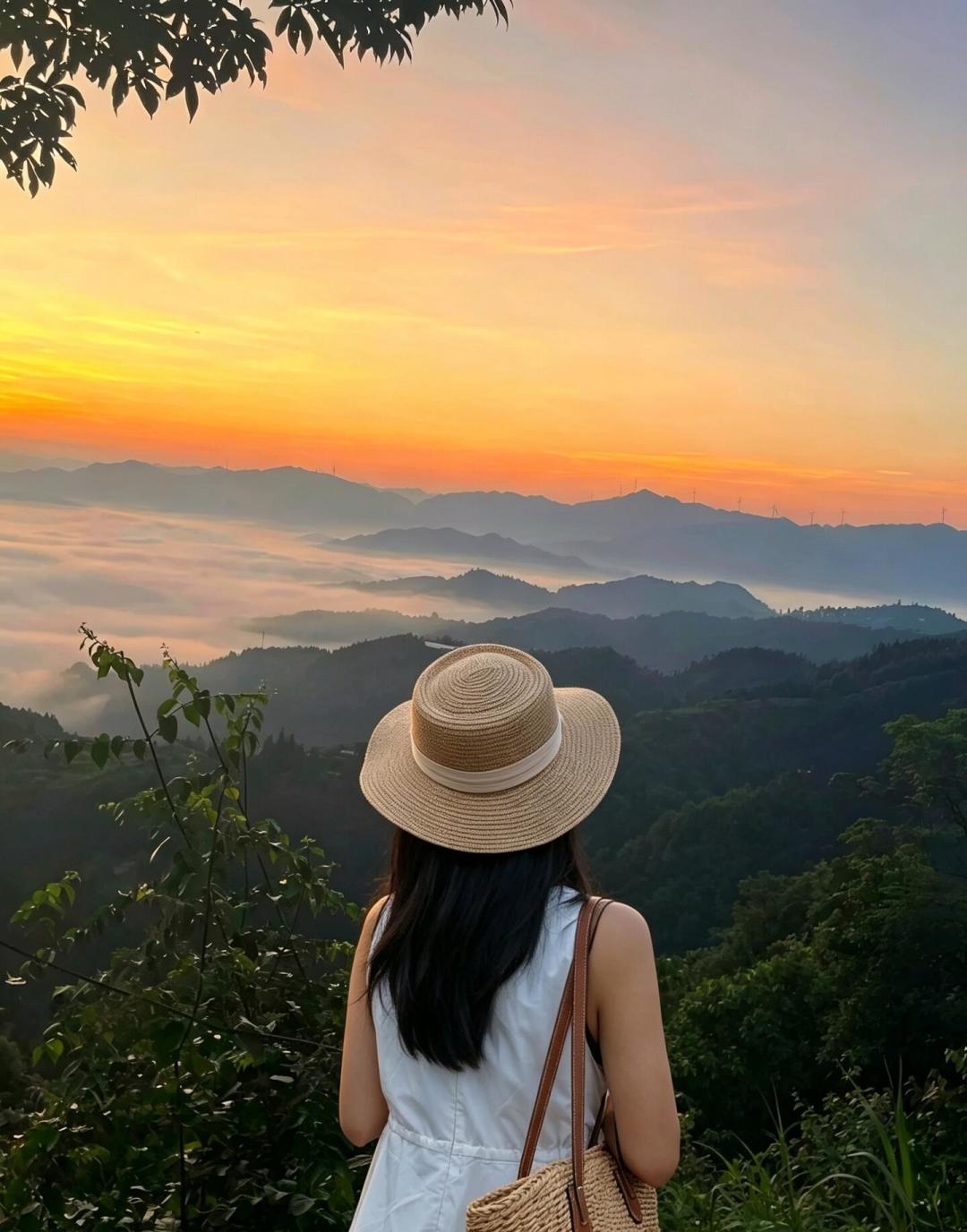 定凌晨4点的闹钟去堂安梯田追日出?这个夏天的实况是:云海比日出更靠谱