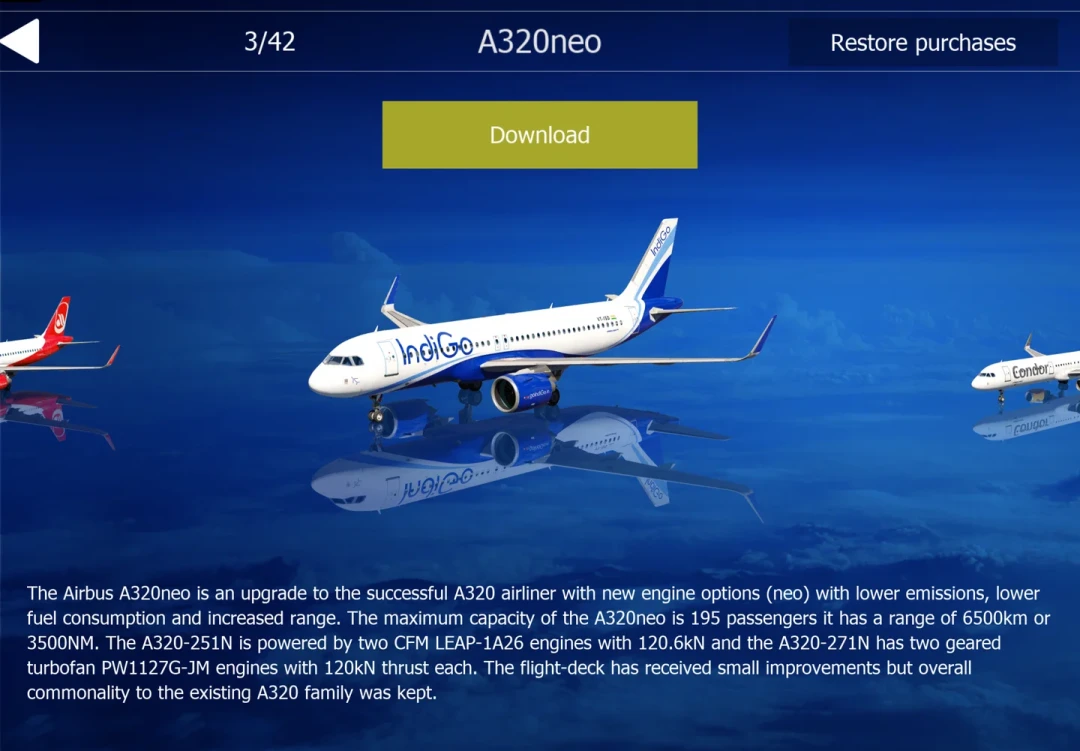 Aerofly FS终于把最大短板补上了:导航数据全量更新、A320ceo重做,手机模飞党该回坑了吗