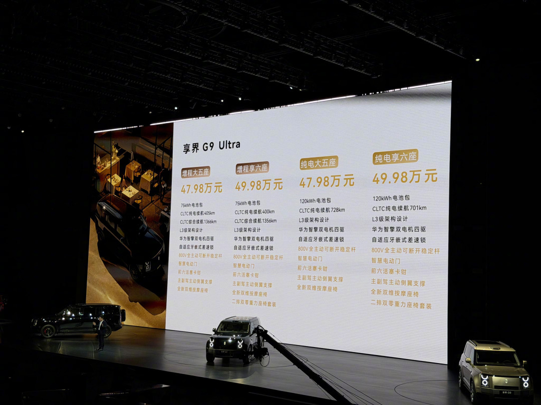 享界G9起售价42.98万,但95%大定都选了中高配:这三级差价到底花在哪儿了?