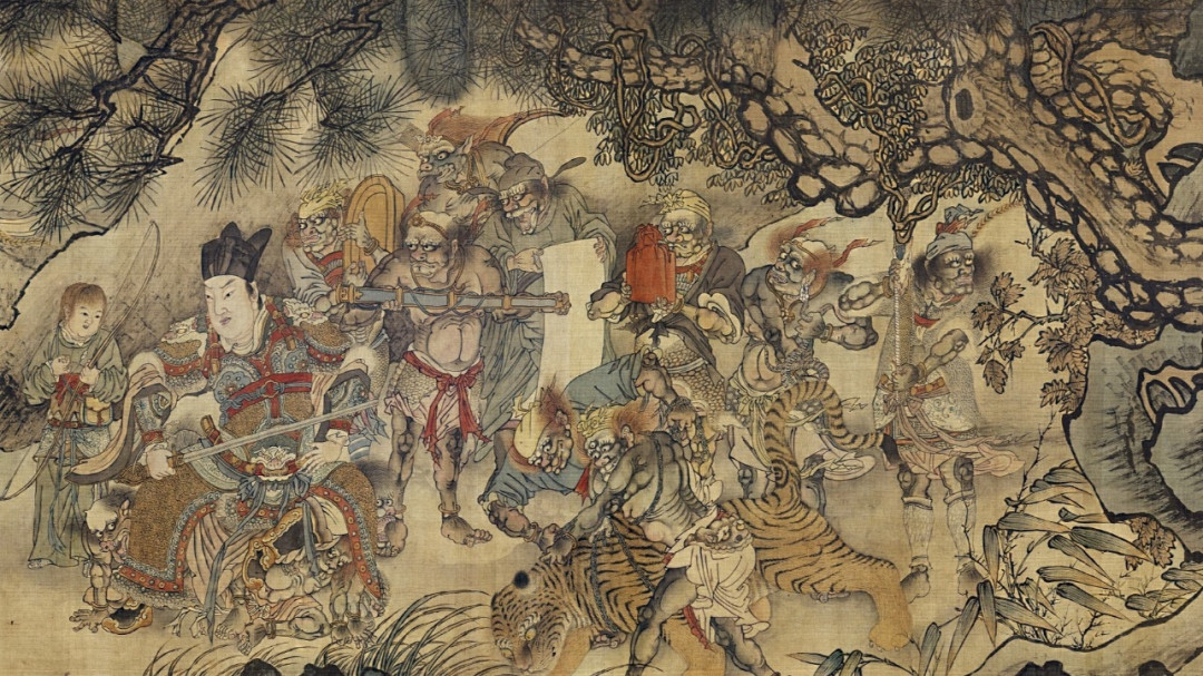 CCTV新纪录片的片名,取自吴承恩题给二郎神画的一句诗:追踪被“公审”了800年的《搜山图》
