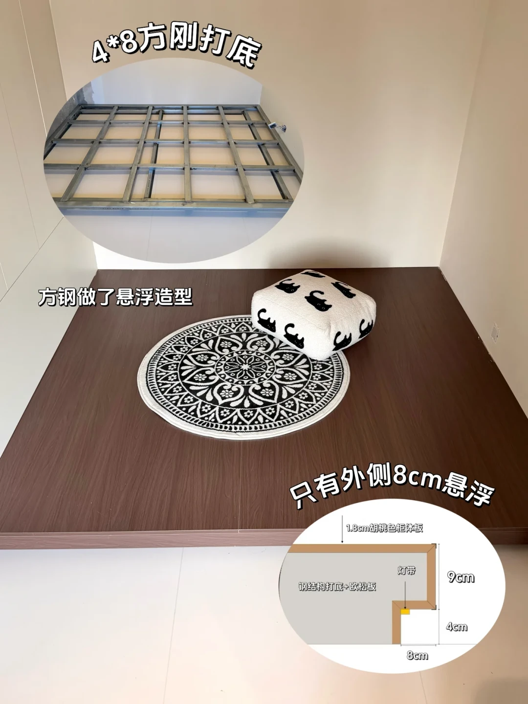 自己搭1000块,定制花6437:地台床差的钱在哪?要命的潮怎么防?