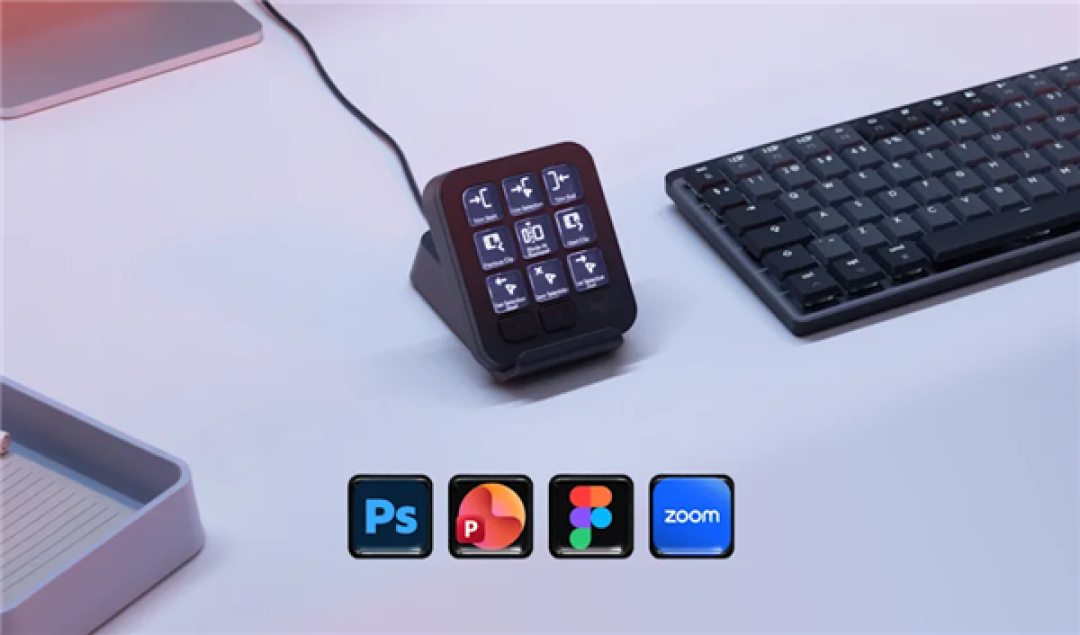 罗技发布MX Keypad控制台:带9个自定义全彩LCD键