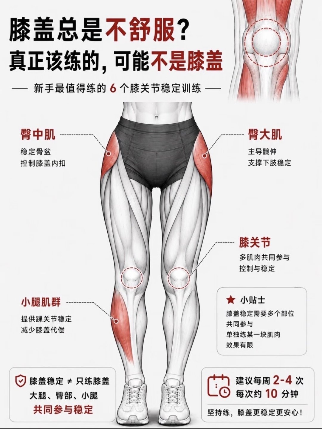 深蹲膝盖