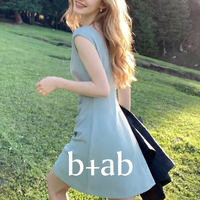 b+ab法式褶皱收腰连衣裙，一键解锁优雅气质✨！