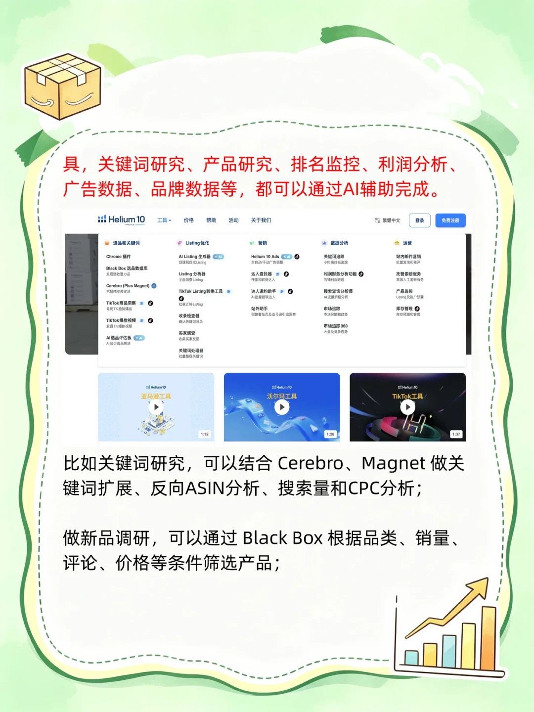 Helium 10 MCP上线,AI直连店铺数据:铂金版用户先别急着升级,这笔账我替你算过了