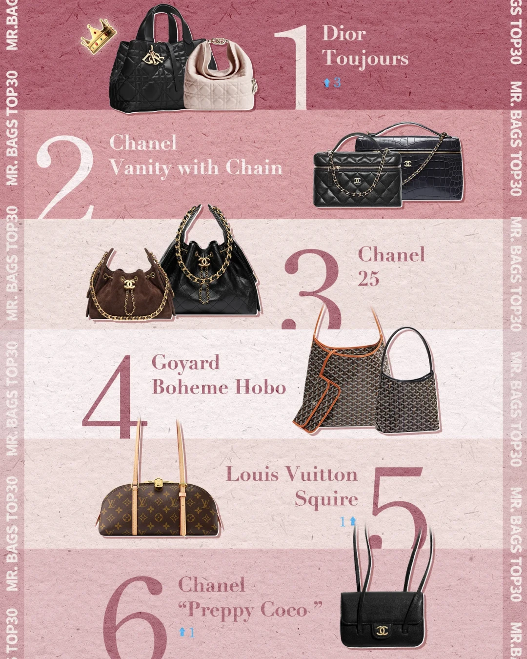 8月包王榜洗牌:Dior Toujours首次夺冠,但大家都在问“保值吗”