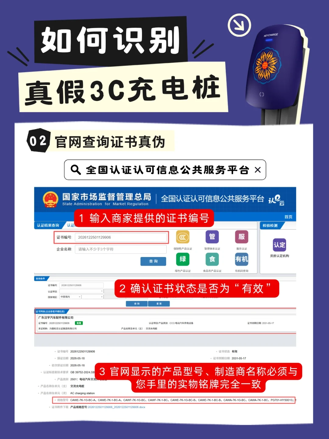 充电桩8月1日起无3C认证不能卖了:49.1%抽检不合格率下,家用桩用户先弄清3个误读、再做4项自查