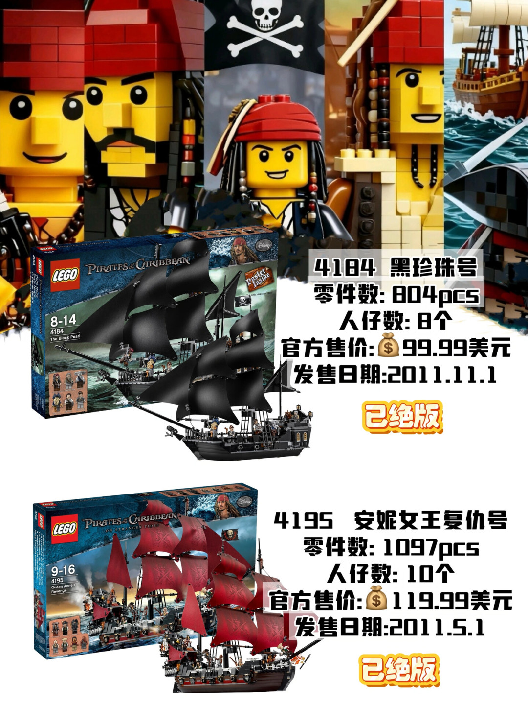 《加勒比海盗6》回归升温,乐高黑珍珠号跟着涨价:这艘等了14年的船,现在值得买还是等?