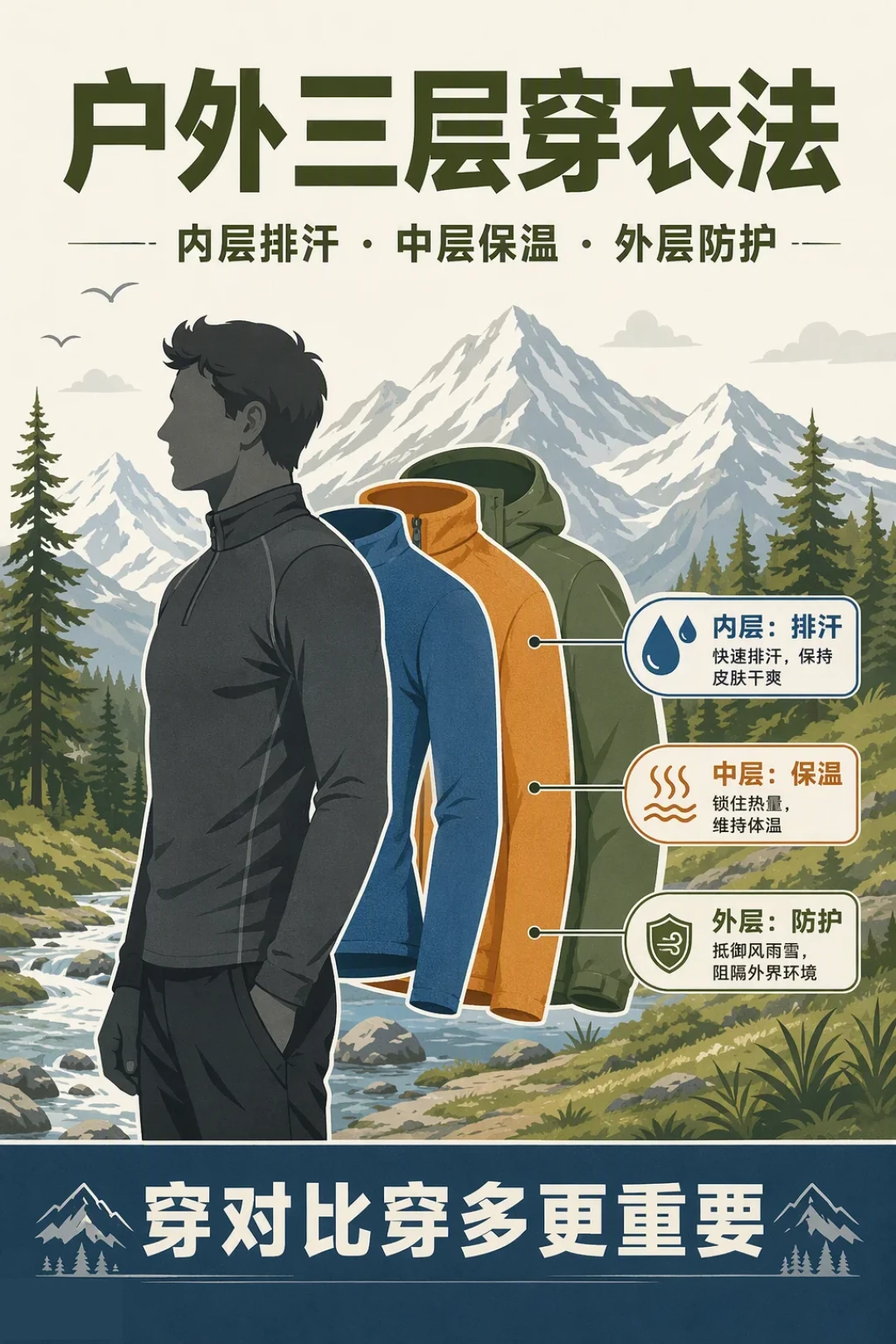 穿得越多反而越冷:一条250条评论的“徒步全身湿透”帖,总结出4种最常见的湿法