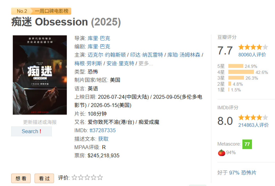 《后室》上线流媒体了,豆瓣6.5、全球票房3亿美元:这部口碑吵翻的恐怖片,值不值得在家补一下