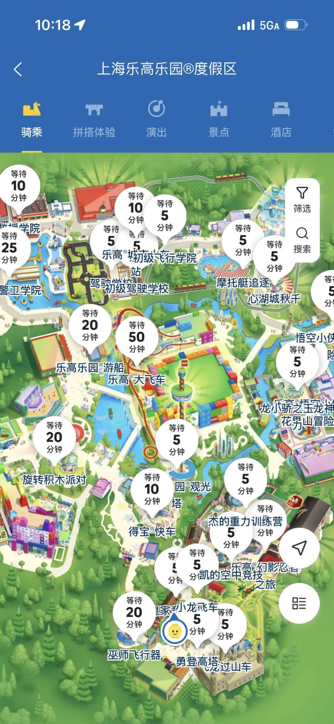 晴天110分钟,雨天55分钟:翻了一周实况,找到上海乐高乐园排队最少的入园时段