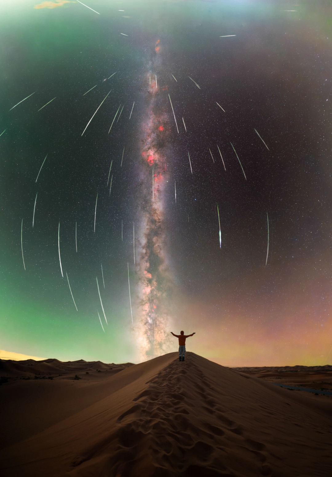 流星堆栈后为什么消失了?英仙座流星雨后期指南:从一键到全景拼接的三条路线