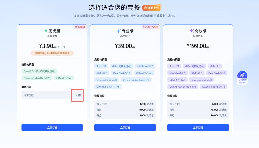 国产Coding Plan集体涨价,讯飞掏出首月3.9元: