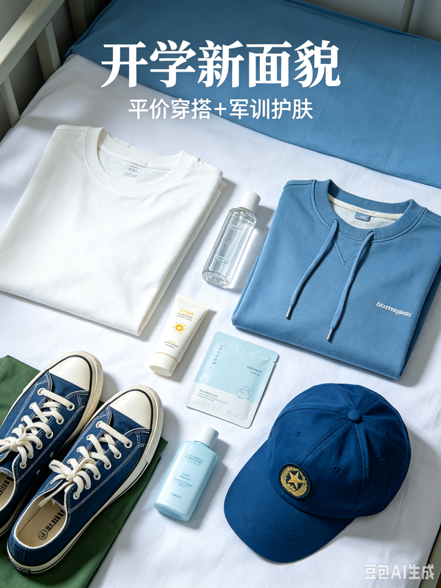 开学新面貌｜平价穿搭+军训护肤，轻松开启新学期