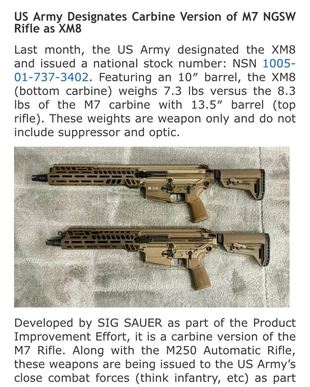 M7已取消，XM8接棒：西格绍尔的70亿美元豪赌，第四年正在被重写