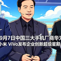 9月7日,华为 小米 vivo三巨头挑战苹果创新实力