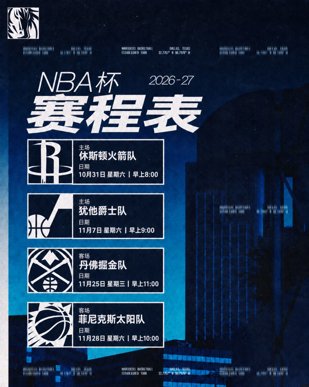 NBA杯小组赛赛程公布:3个MVP同组,尼克斯卫冕从“死亡之组”开始