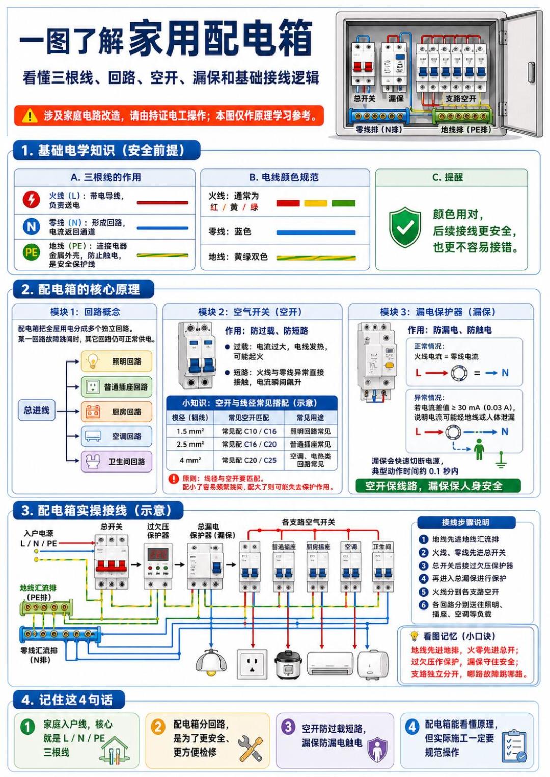 新国标实施一年多了,你的电工还在说“总开带个漏保就行”?施耐德家装回路照这张表对:安数、漏保、位数,一个都别少
