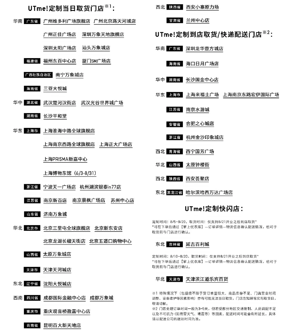 终末地×优衣库联名8月25日上线:99元定制T恤能玩一整年,不用抢首发,先确认你所在城市能不能买