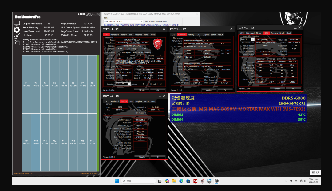 长鑫DDR5超到11302MT/s,一个月前华硕却说它卡在CL36:涨价潮下,国产内存到底该怎么买
