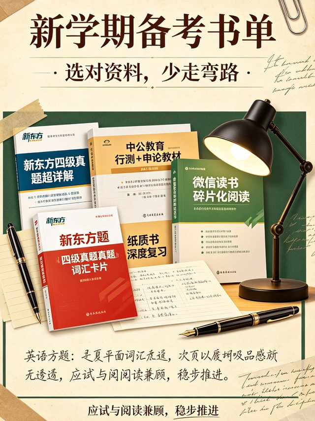 新学期备考书单，备考党实用资料📚