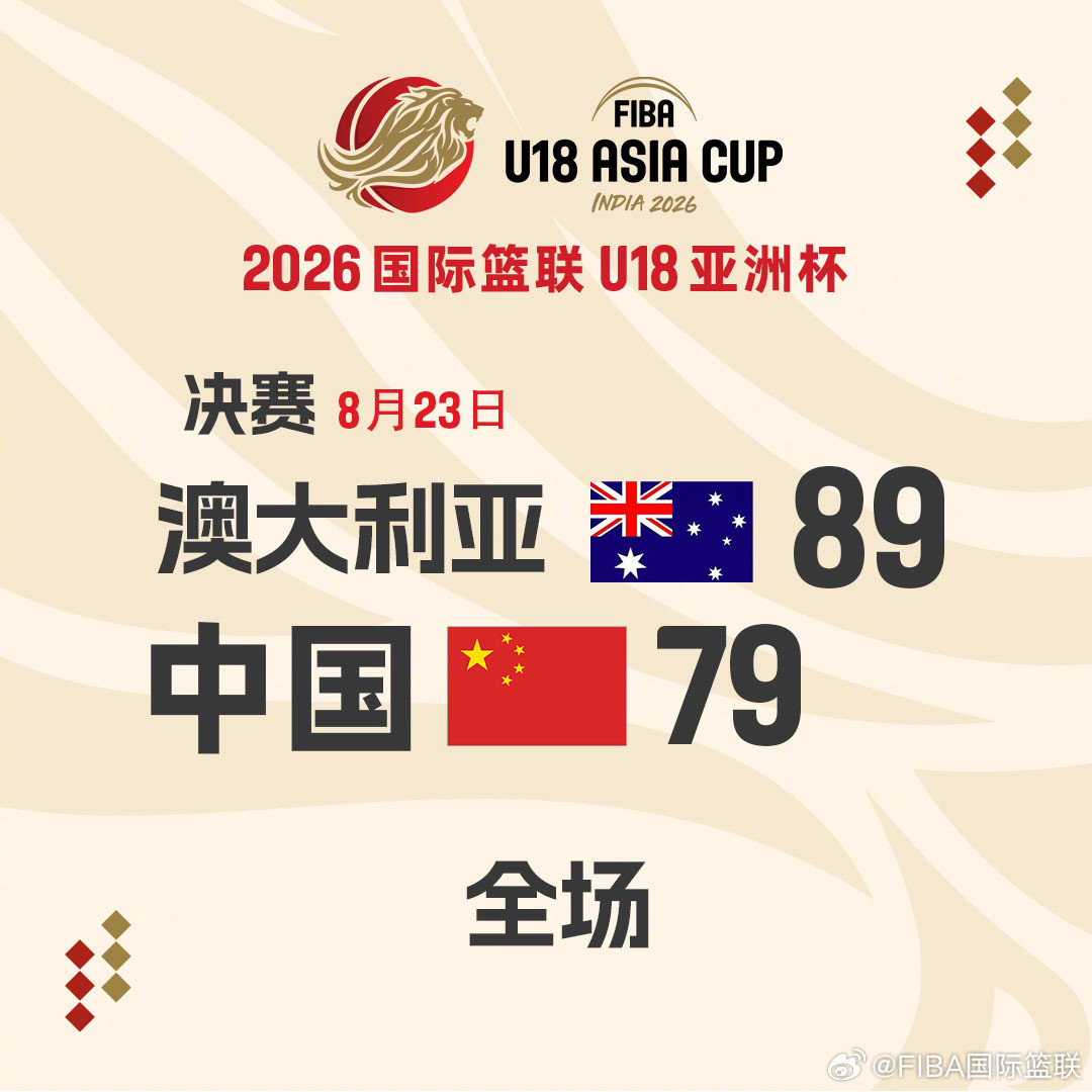 U18国青79-89不敌澳大利亚获亚军:黑哨带节奏之外,输球真正输在篮板上