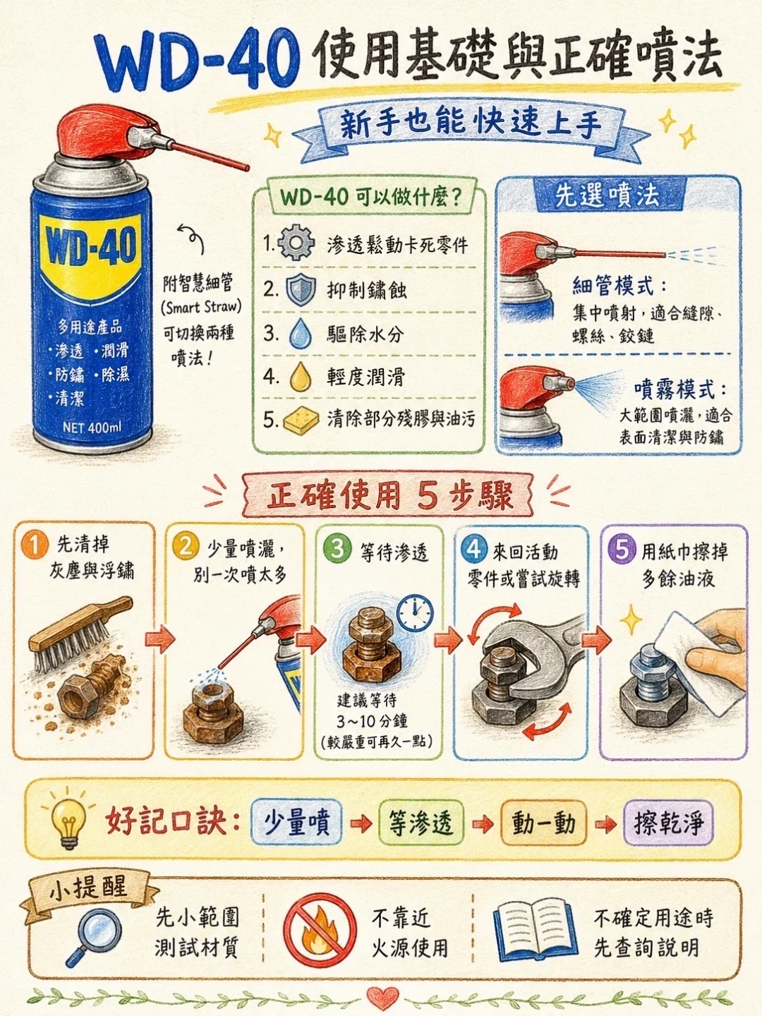 WD-40喷上刹车，地库里直接刹不住：蓝罐上车前，先看清这份禁喷清单