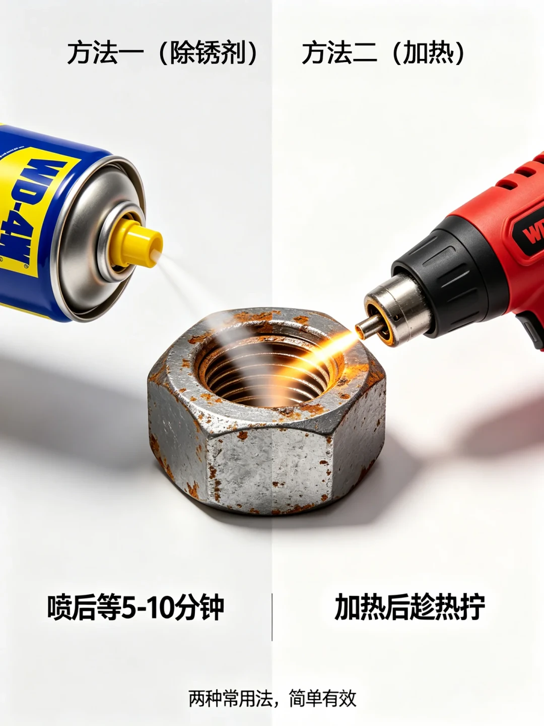 锈死螺丝喷了WD-40还是拧不动?你缺的不是力气,是这15分钟