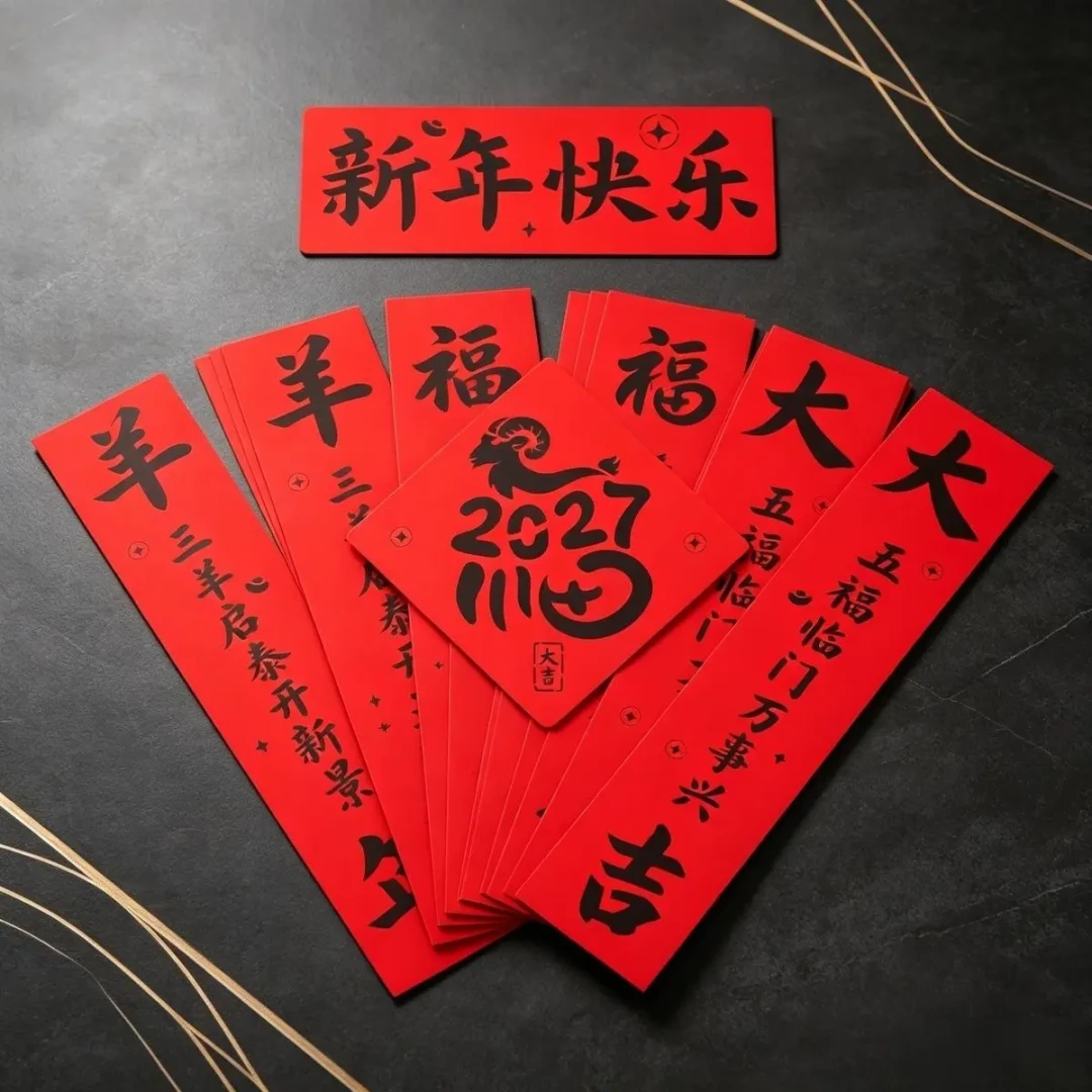 还有160多天才过年,羊年对联已经开始
