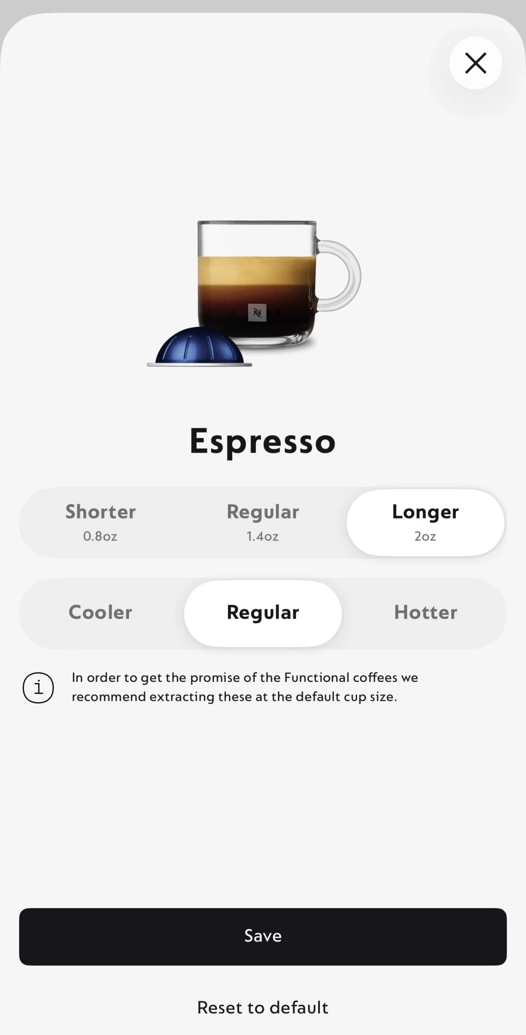 原来Nespresso的出液量是能调的：恢复出厂、自定义杯量、双击浓缩，两套系统一次讲清
