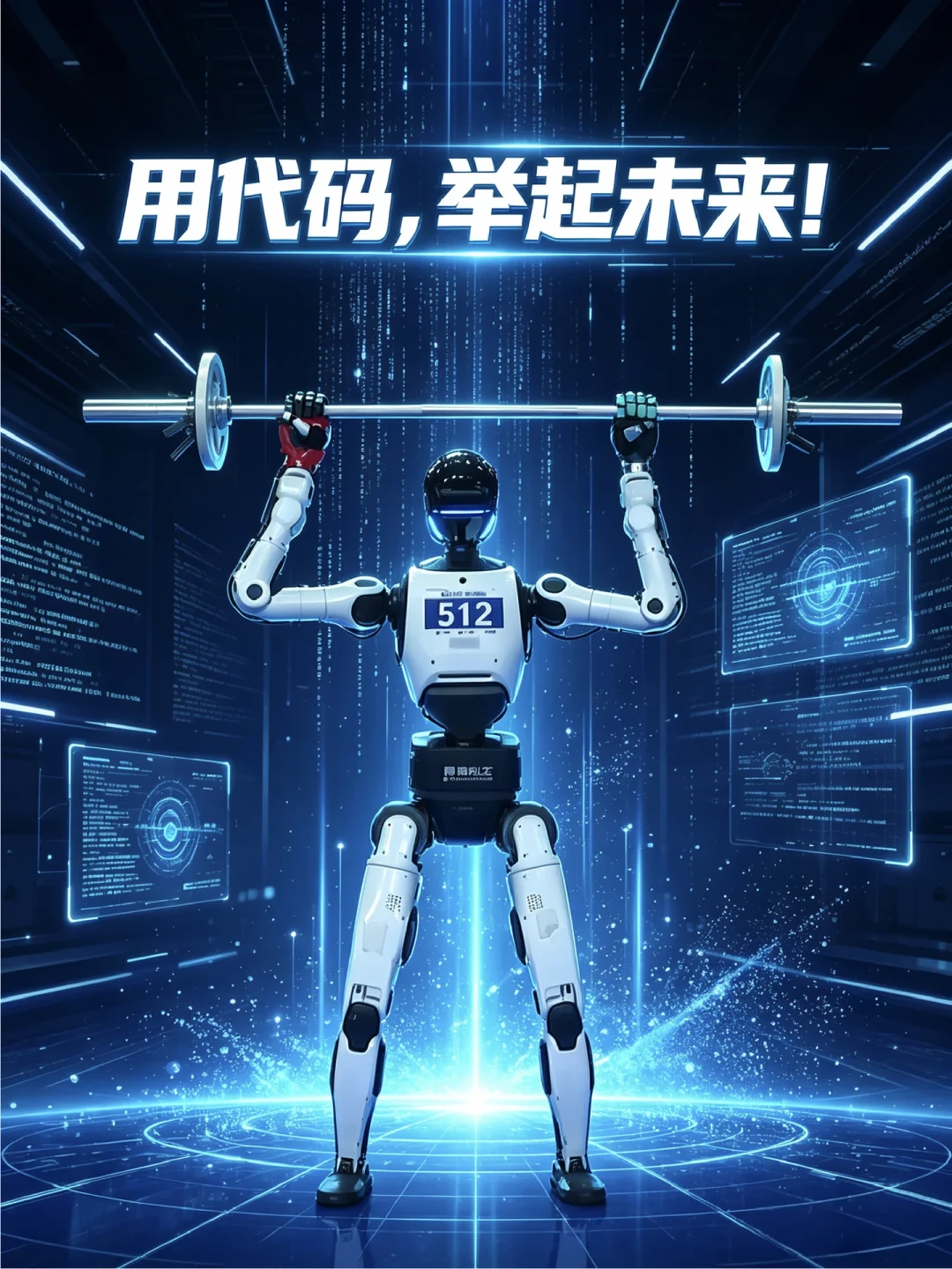 机器人举重夺冠瞬间