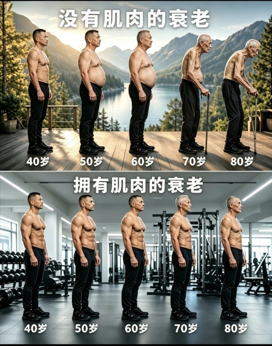 大家都在聊“断崖式衰老”,存肌肉成了新抗衰概念:0元、百元、万元三档花费,哪档才值得