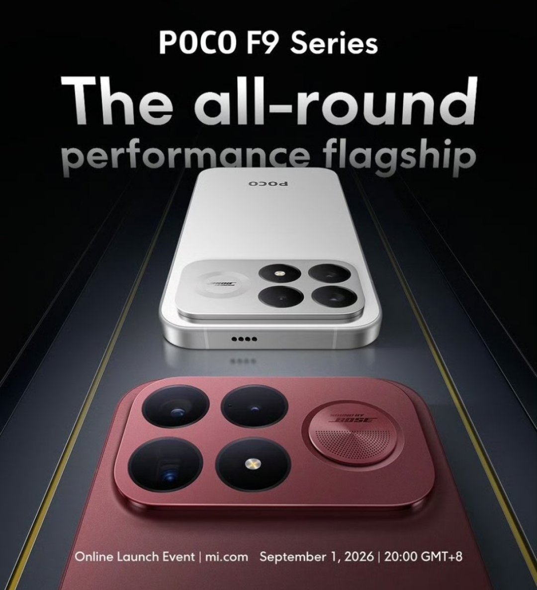 POCO F9官宣9月1日发布:红米K100海外换标电池砍26%,涨价潮里该不该等?
