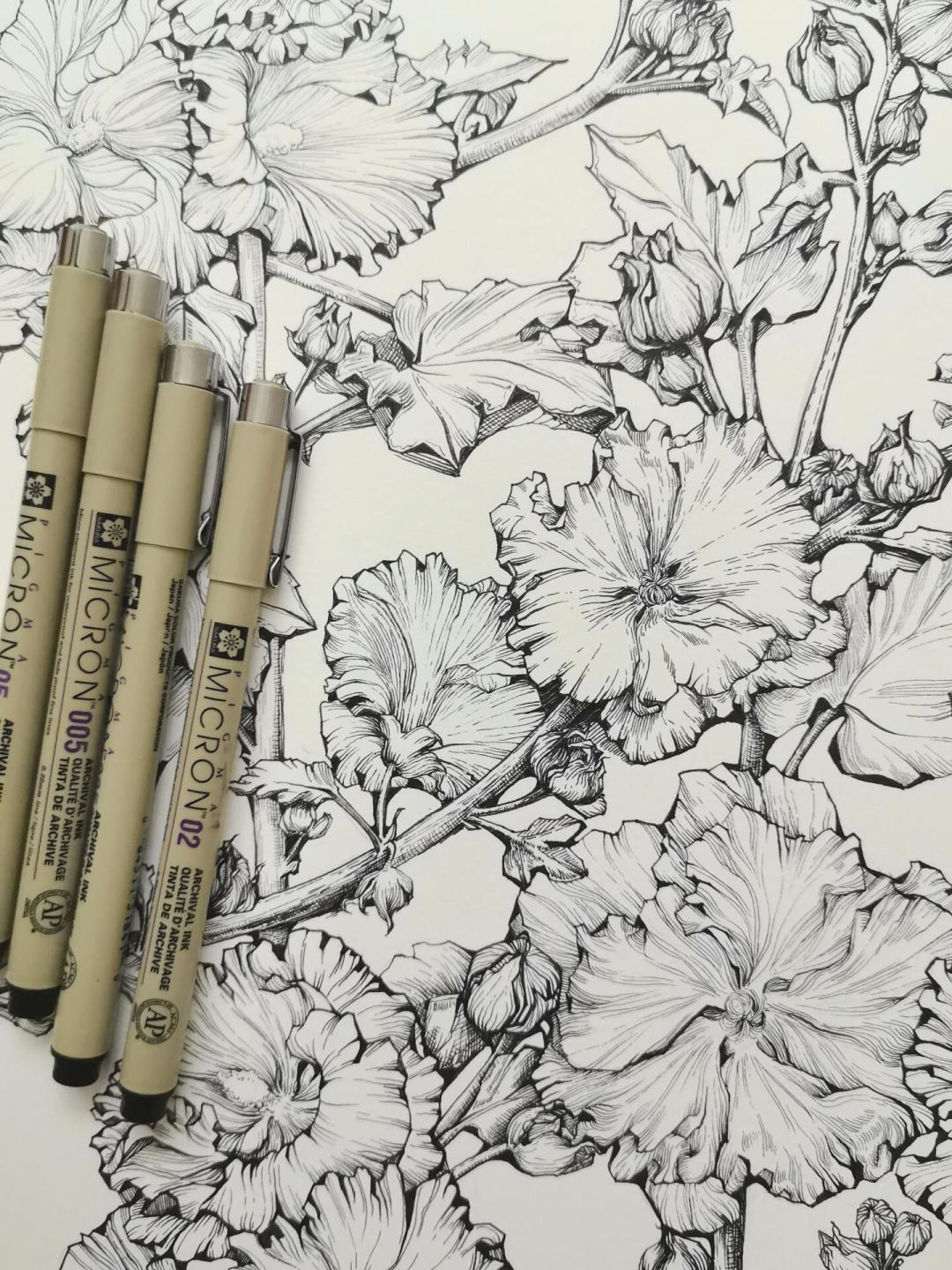 樱花PIGMA笔酷马绘画大赛8月31日截稿:“绽放”不是只能画花,十几块钱就能入场