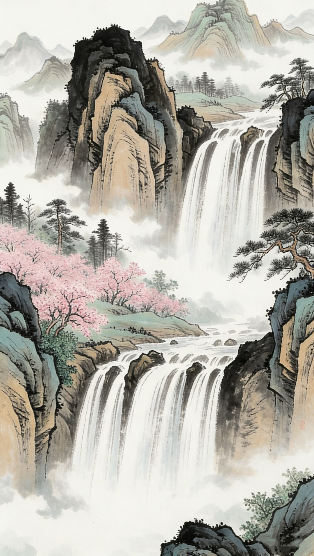 想在家挂幅手绘彩墨山水?掏钱之前,先把印刷、半手绘、真迹分清楚