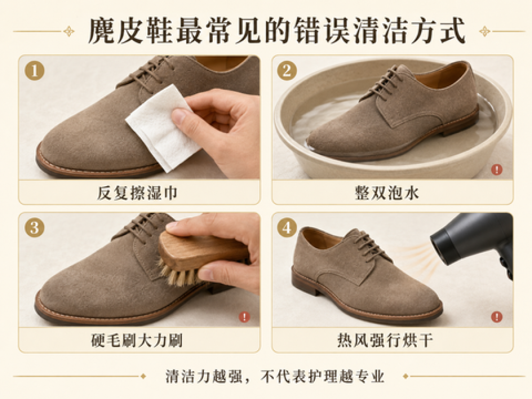 麂皮真的不能碰水？把万赞教程和翻车帖都看完，答案找到了
