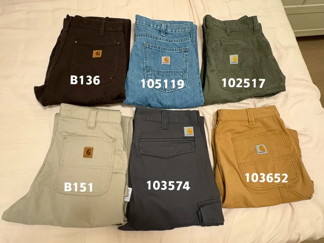 都夸卡哈特B01是“神裤”,但老玩家第一条往往不买它:主线工装裤型号捋一遍就懂了