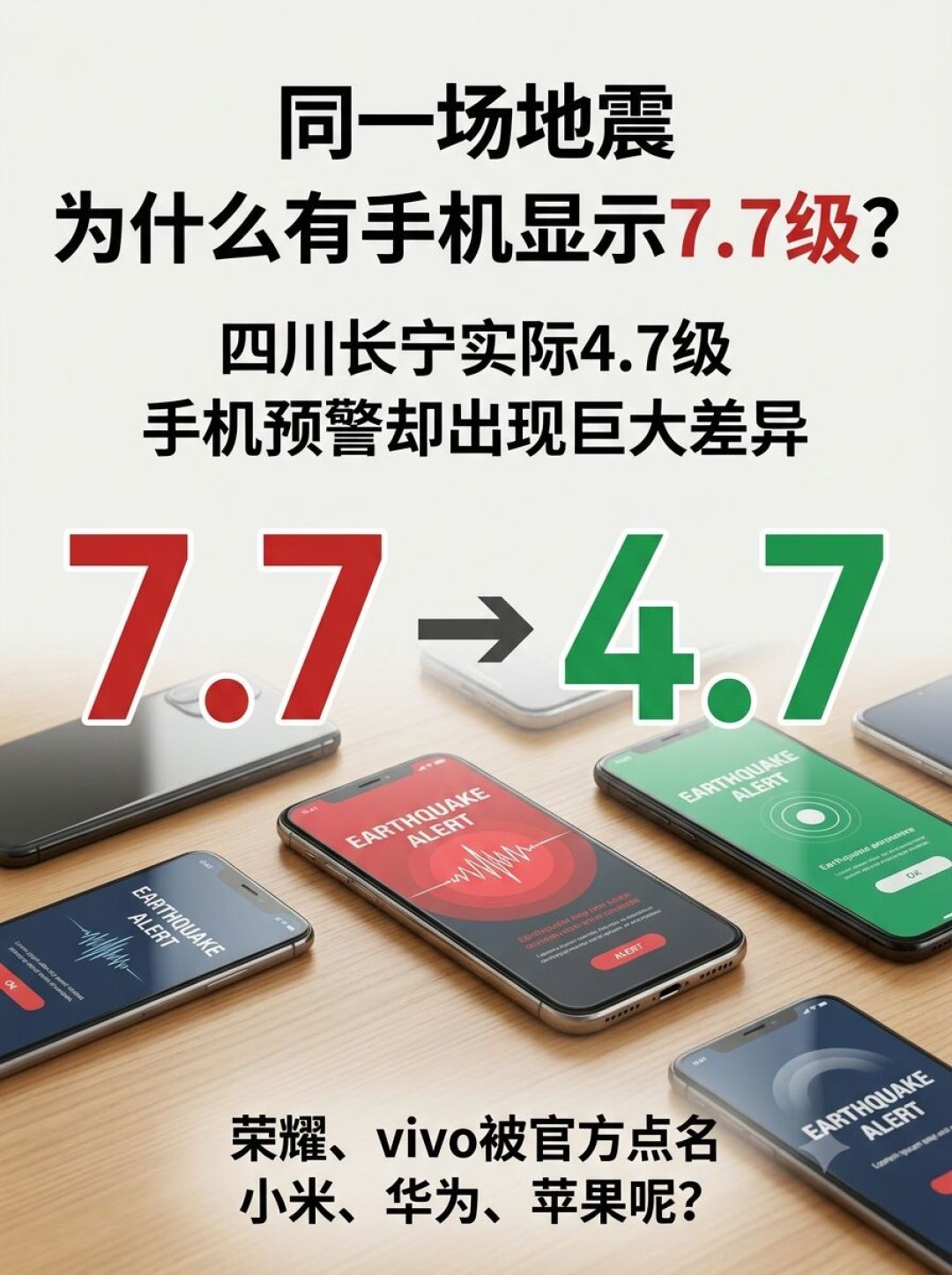 4.7级地震被误报成7.7级:下次预警响起前,这3件事每个家庭都要查