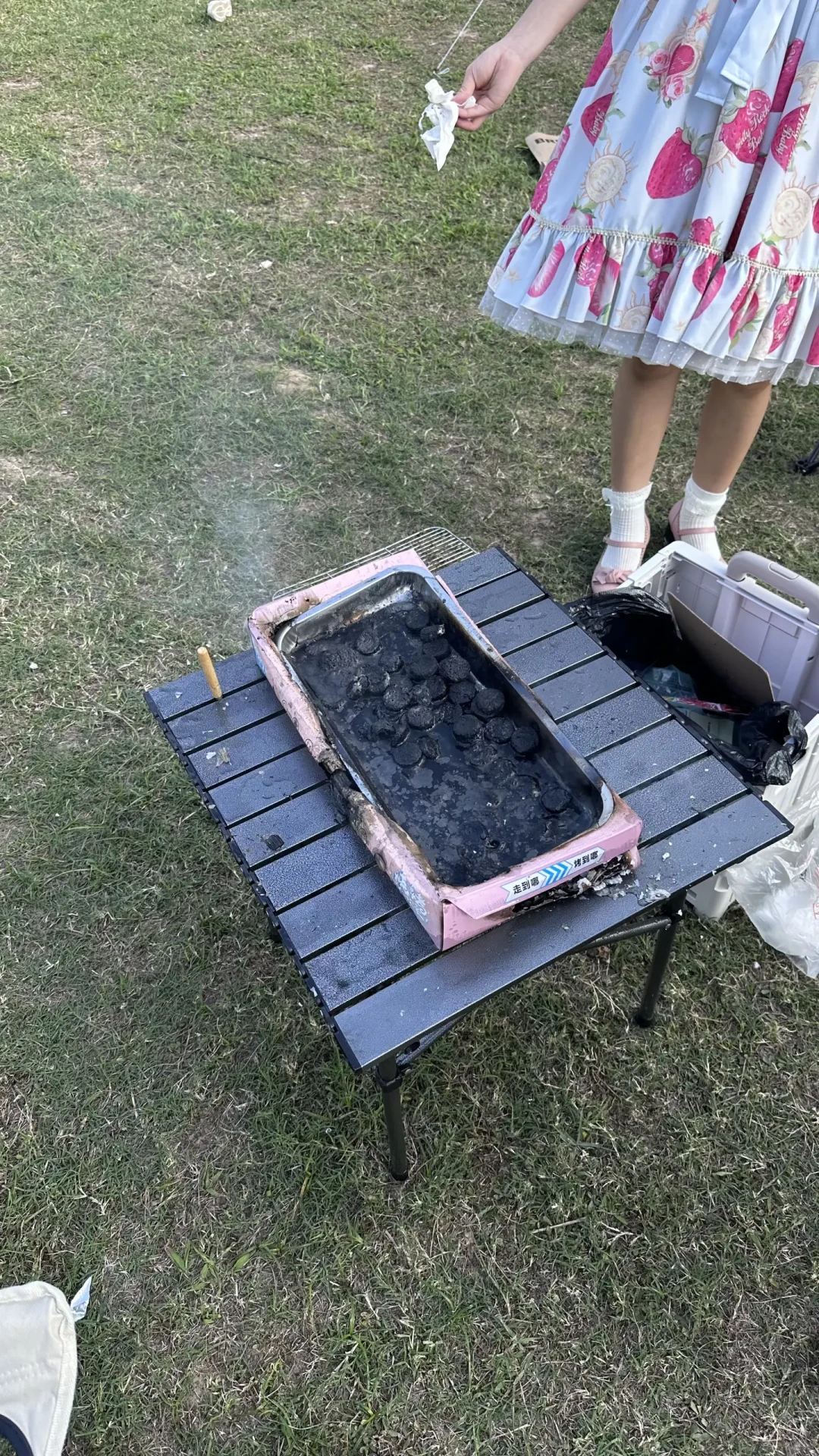 一次性烧烤炉,一半人说真香,一半人说差点烧了营地:翻完两边的评论区,差别找到了