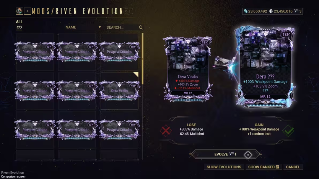 《Warframe》紫卡大改秋季落地:锁一条词条、两个词条合一,贩子已经开始抛——新版本前,先算算你手里的紫卡账