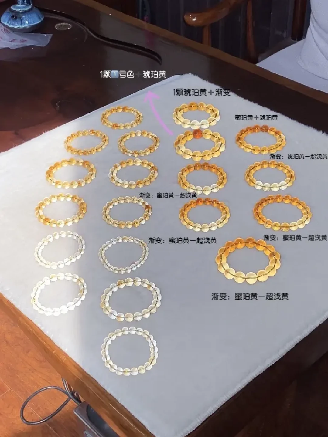 证书写的是“黄水晶”，黄的可不一定是天然的：把烤色灰区看明白再付钱