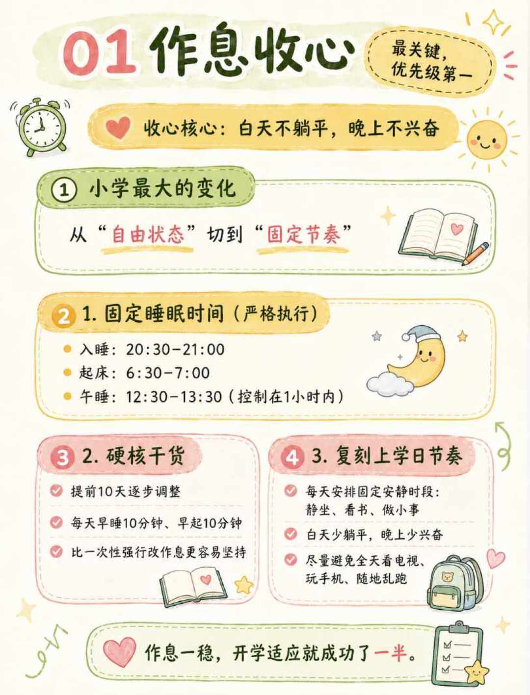 还有4天开学：东西都买齐了，一年级家长最该补的演练是这6件免费的事
