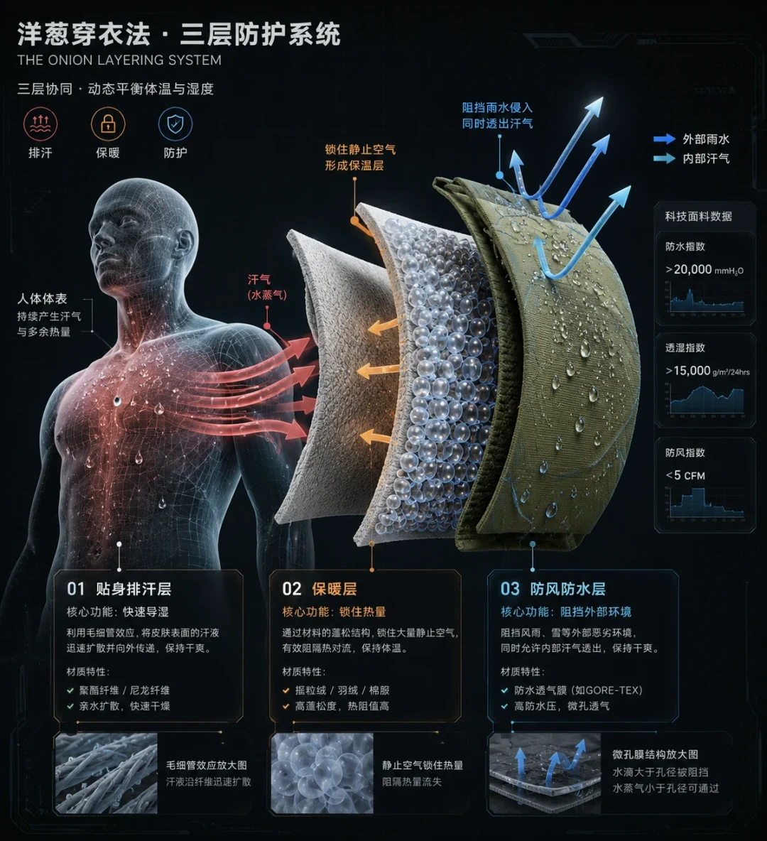 “保暖内衣并不保暖、纯棉是杀手”:秋季过夜露营,先搞懂身上三层,再决定买不买羽绒