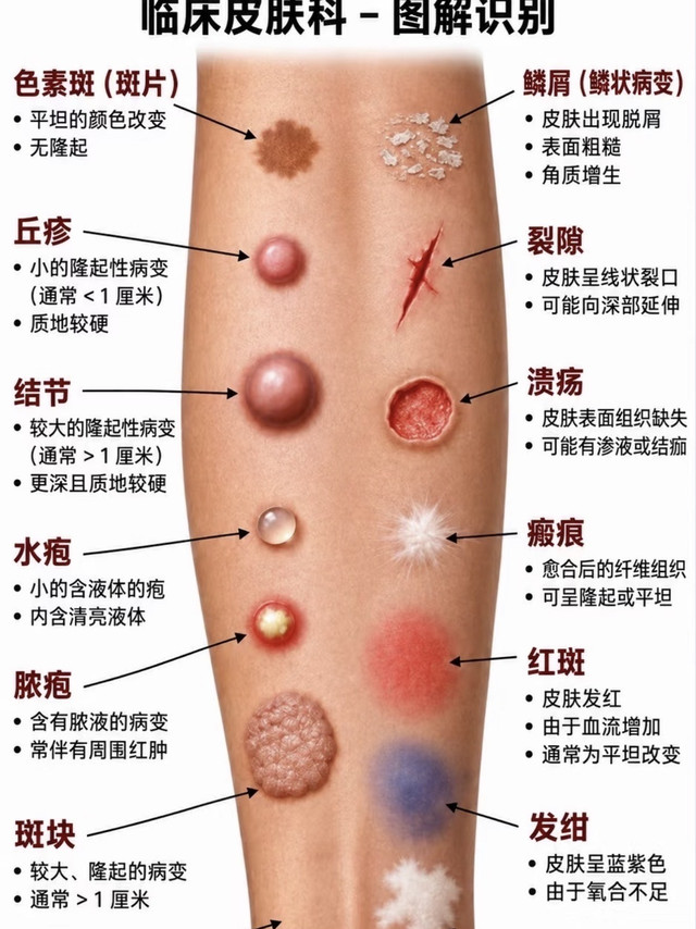 🔥 皮肤问题对号入座！一张图全看懂！🚨