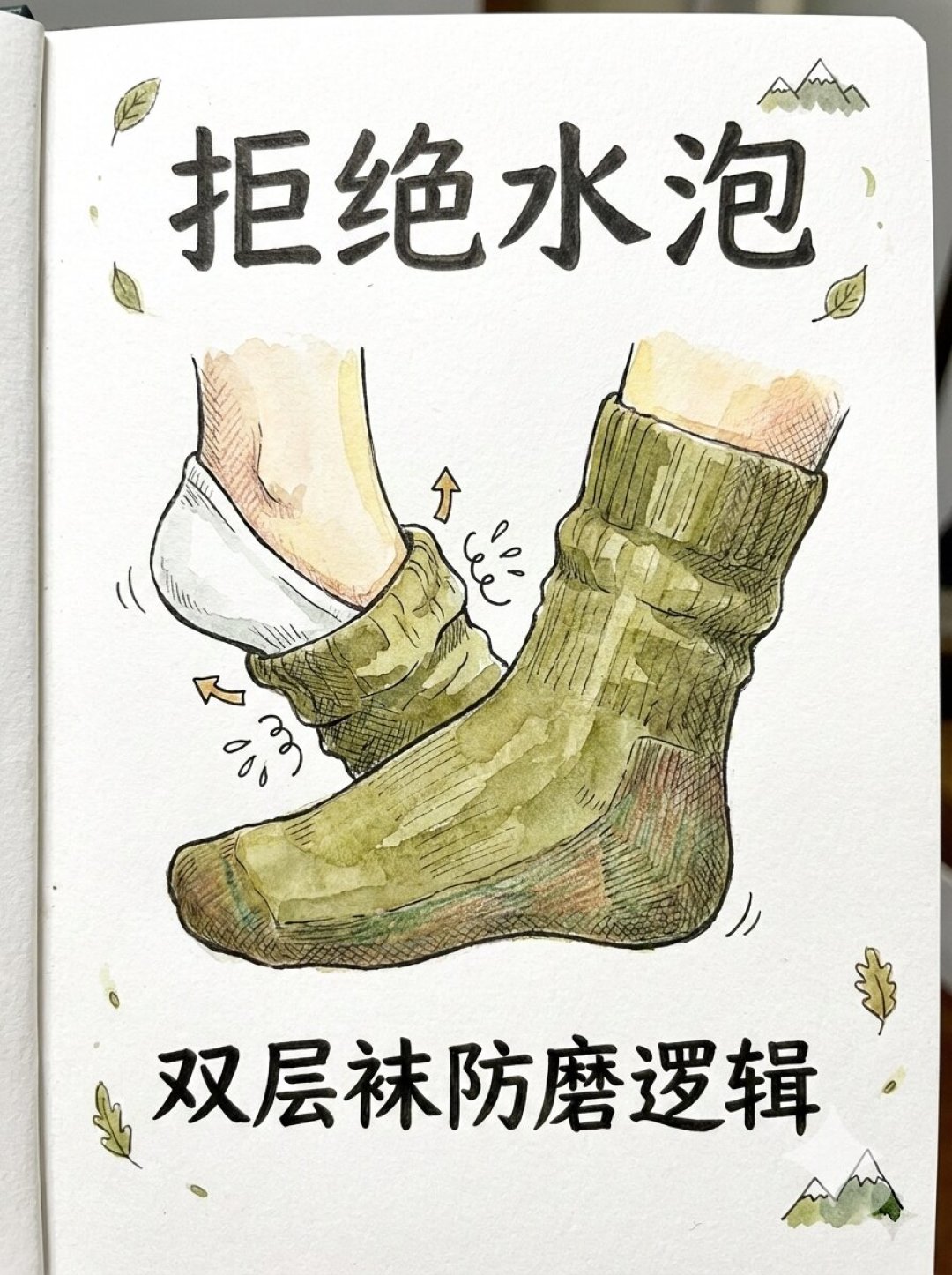 「别穿纯棉袜爬山」被4万人点赞,点得最高的评论却说:是鞋的锅